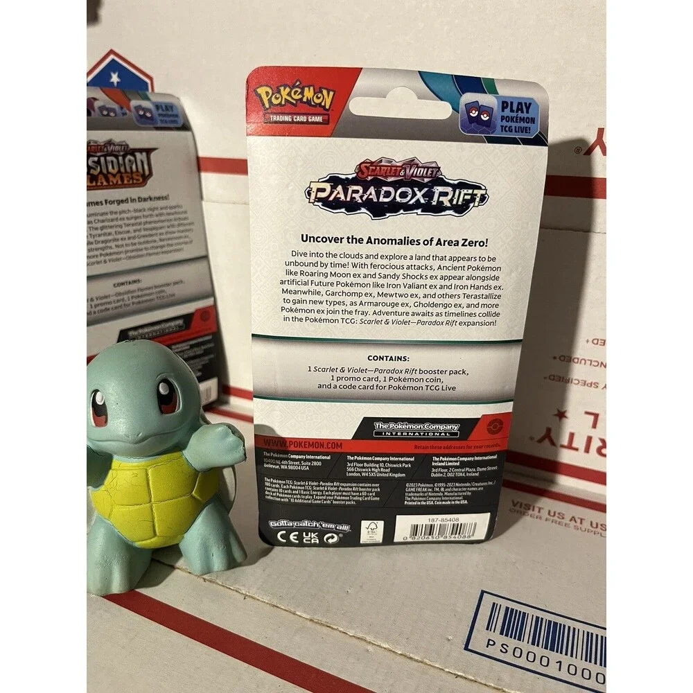 SEALED/NEW Pokemon Paradox Rift Sinistea Promo Blister Pack Booster Coin